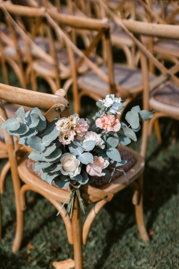 La décoration florale raffinée pour la cérémonie de mariage d'Angel et Vishal.