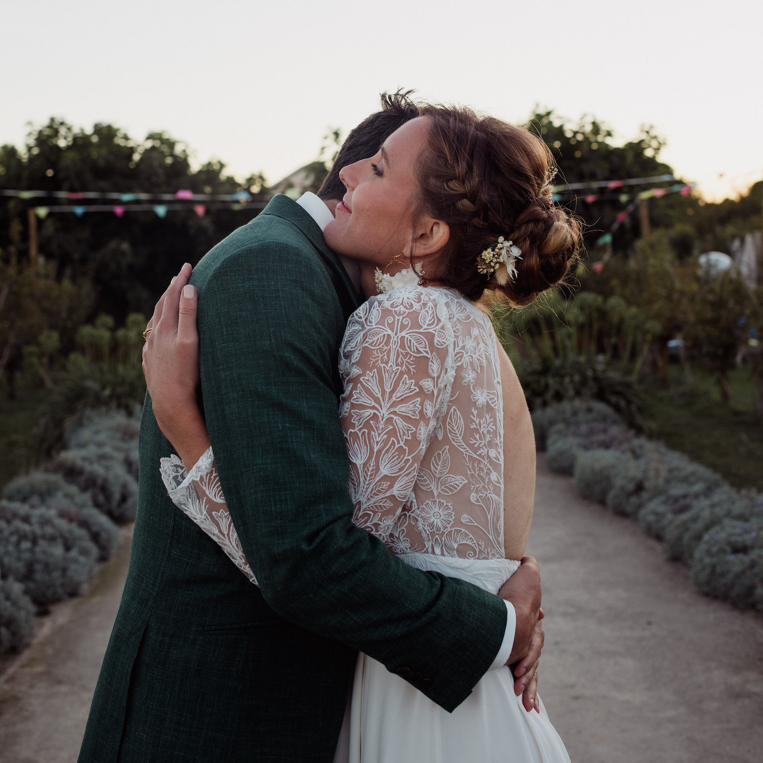 Inès et Cyprien mariage éco-responsable fleuriste à Pornic