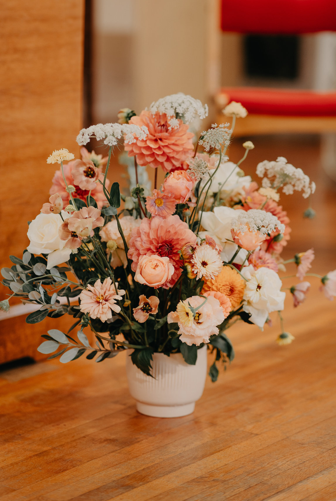 Décoration florale de mariage dans le vignoble nantais