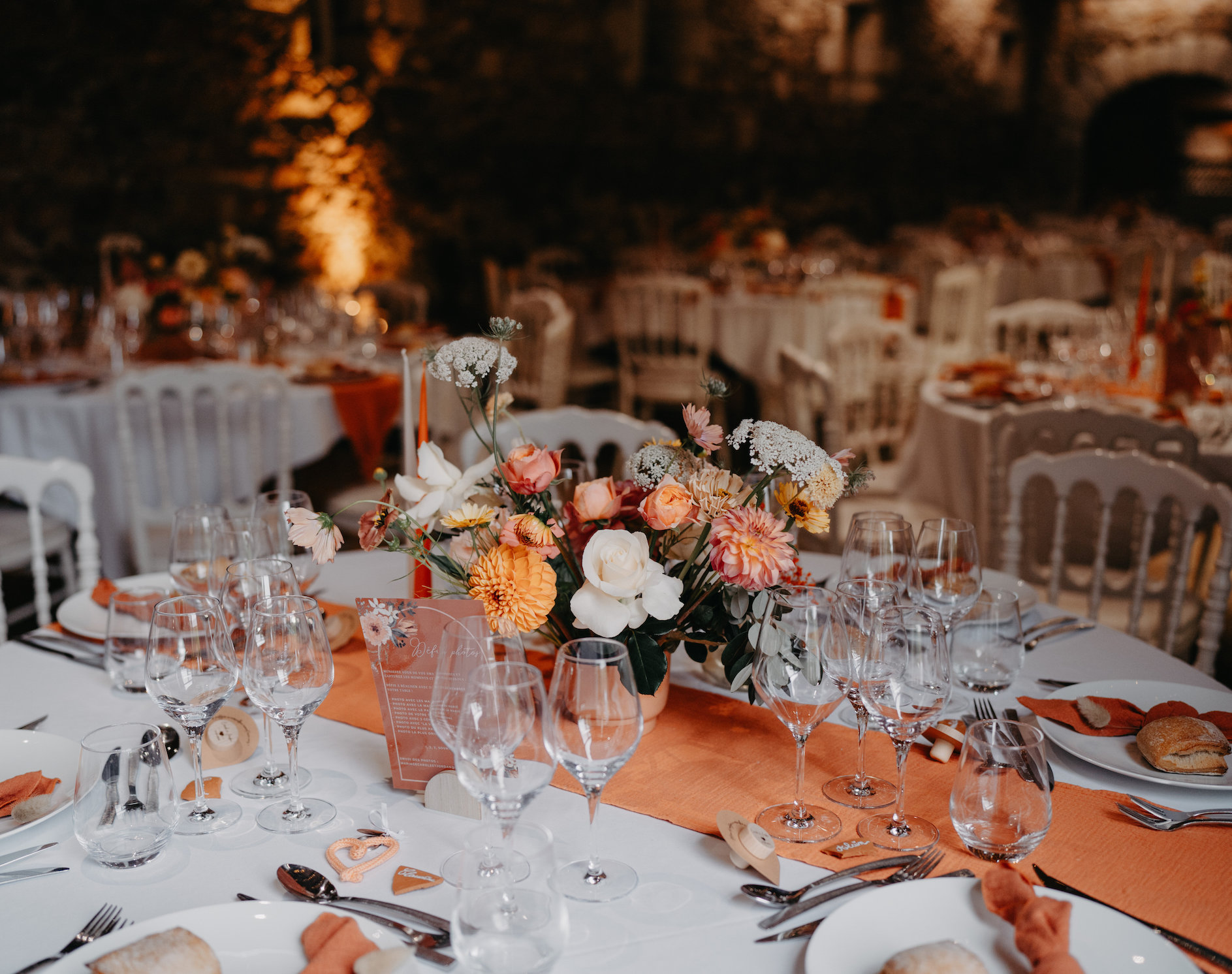 Décoration florale de mariage dans le vignoble nantais