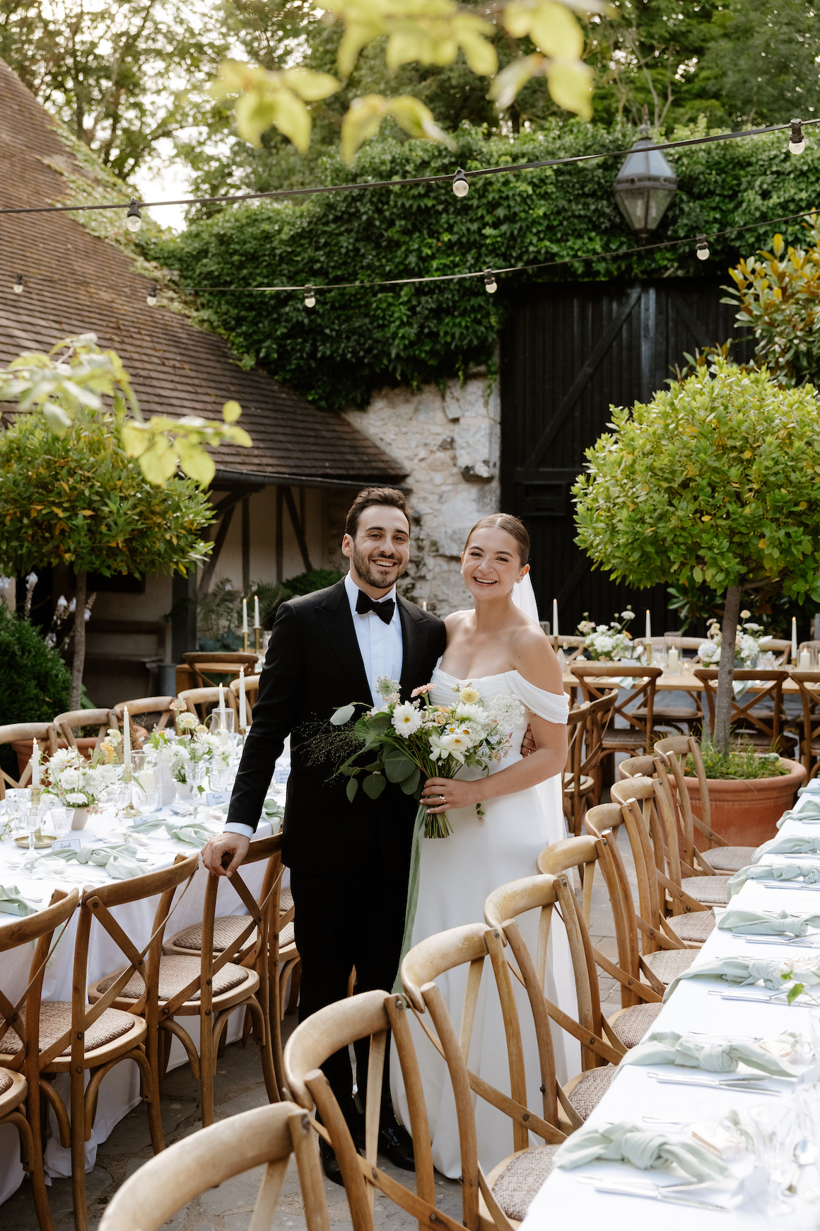 Décoration florale de mariage en Normandie avec les herbes hautes