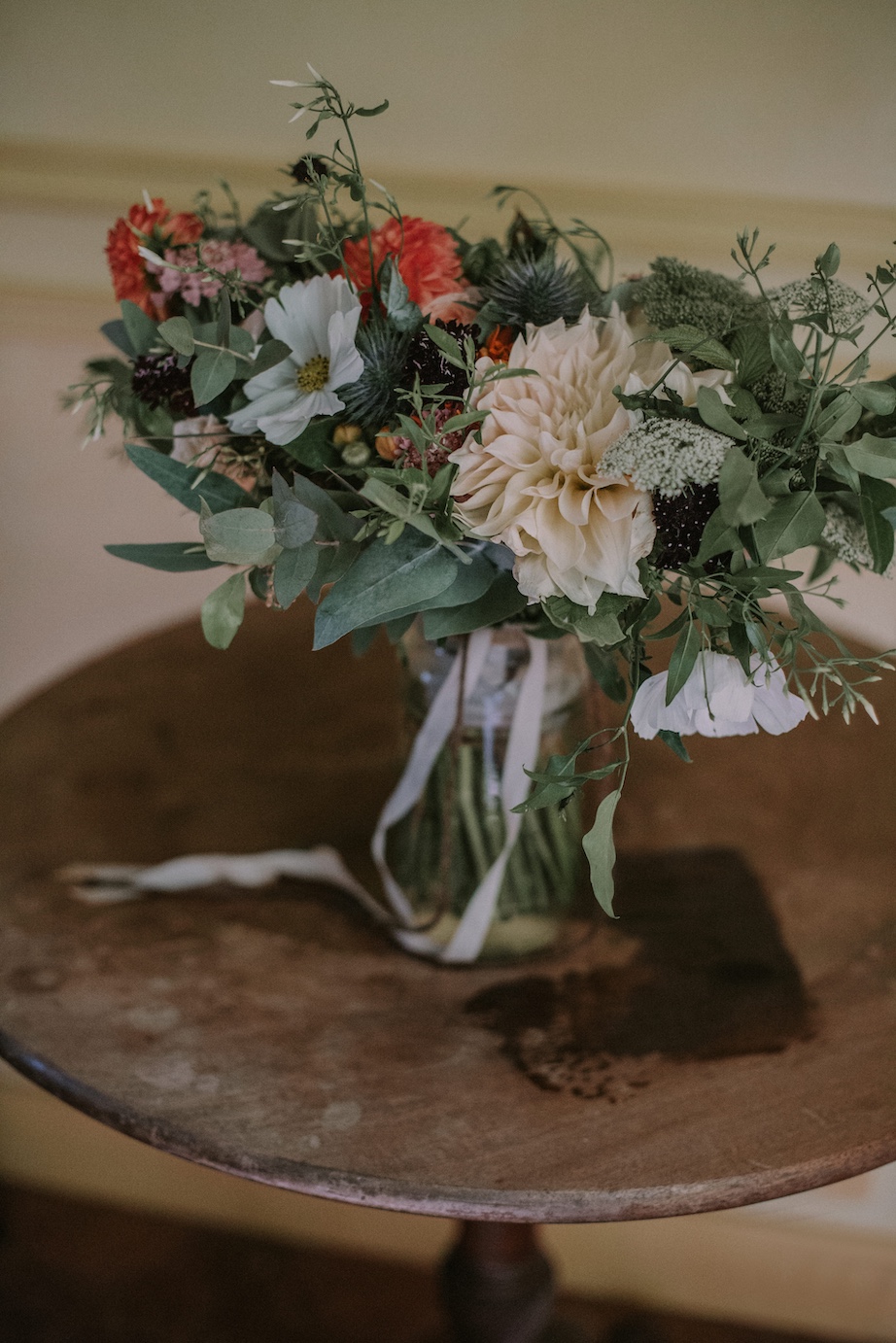 bouquet de mariée champêtre de saison